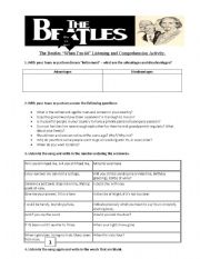 The Beatles - When Im 64 Worksheet