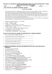 English Worksheet: EXAM