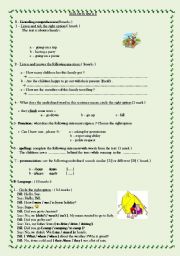 English Worksheet: Mid-term test n 1