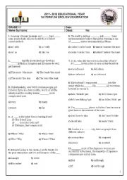 3rd Examination for Anatolian High School Grade 11 Students