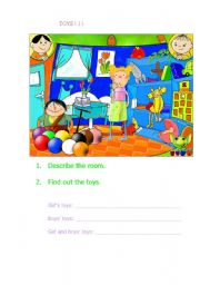 English Worksheet: TOYS
