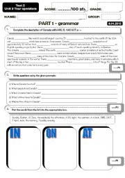 English Worksheet: Tourism industry test