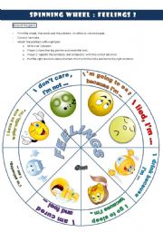 Spinning wheel: FEELINGS 2