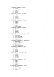 English Worksheet: Choose the  superlative forrm