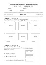 English Worksheet: family
