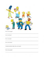 English Worksheet: Simpsons Superlatives