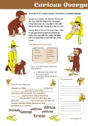 English Worksheet: Curious George on Youtube