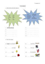 English Worksheet: classroom rules