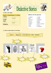 English Worksheet: detective stories