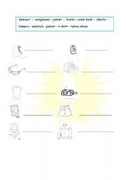 English worksheet: vocabulary - travell