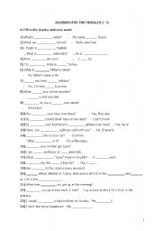 English Worksheet: Revision New Cutting Edge  Unıts 1-5