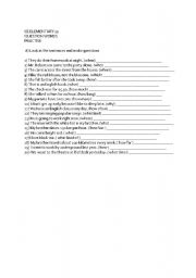 English worksheet: New Cutting Edge Elementary Unit 11