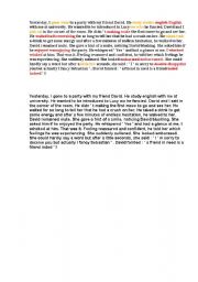 English Worksheet: find mistake
