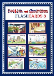 English Worksheet: ENGLISH AND AMERICAN FLASHCARDS 3