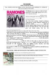 English Worksheet: THE RAMONES