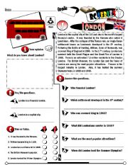 English Worksheet: RC Series_British Edition_01 London (Fully Editable + Key)