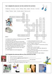 English Worksheet: Work related crossword