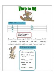 English Worksheet: Verb to be