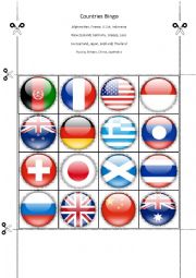 Countries Bingo Part 10