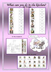 English Worksheet: Cooking