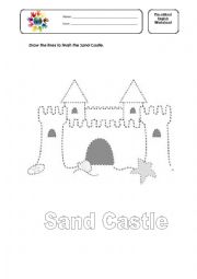 English Worksheet: Sand castle
