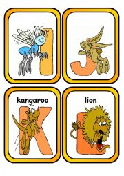 Alphabet Flashcards with Animals