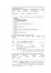 English Worksheet: Enjoy reading