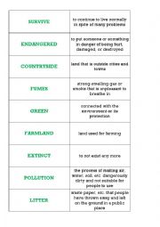 Environmental vocabulary