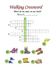 Shoes- crossword