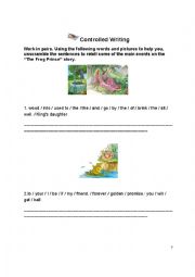 The Frog Prince EFL 5 skills Booklet Part 4 