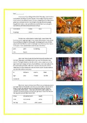 Past Simple Worksheet New York Attractions+ Homework sheet