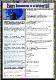 COLDPLAY SONG WORKSHEET: READING, LISTENING, SPEAKING AND GRAMMAR ACTIVITIES (