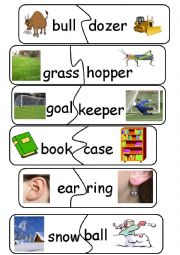 English Worksheet: Compound Words/Game - set 9