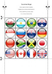 Countries Bingo Part Fifteen