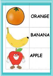 English Worksheet: FRUITS