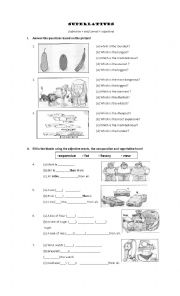 English Worksheet: Superlatives