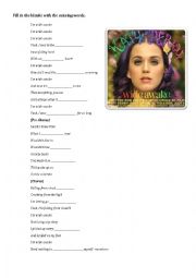 English Worksheet: Wide Awake - Katy Perry