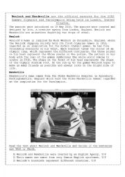 English Worksheet: Olympic Mascots