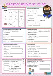 English Worksheet: Present Simple of to be
