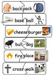 English Worksheet: Compound Words/Game - set 12