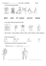 English Worksheet: Fairy Tale 