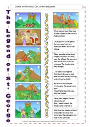English Worksheet: The Legend of St George 02