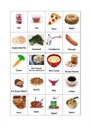 English Worksheet: Breakfast Foods (2/2)