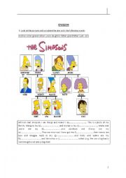 English Worksheet: HAVE/HAS GOT Simpsons family