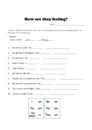 English Worksheet: Feelings with 