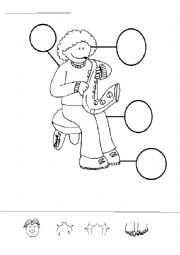 English Worksheet: head shoulders knees and toes