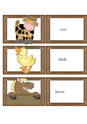 Farm Flash Cards