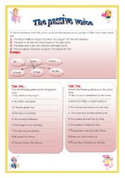 English Worksheet: the passive voice