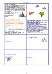 English Worksheet: Interactive Story - LOST in the SNOW (cardgame) (9 pages_) + 11_exercises