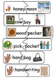 English Worksheet: Compound Words/Game - set 15